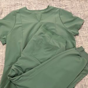 Mandala Scrubs set, light green, XL